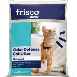 Frisco Unscented Clumping Clay Cat Litter, 35-lb Bag