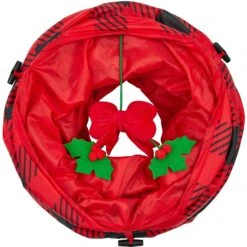 Frisco Holiday Buffalo Plaid Foldable Play Tunnel Cat Toy With Catnip 10 Frisco Holiday Buffalo Plaid Foldable Play Tunnel Cat Toy With Catnip -Frisco 228549 PT3. AC SS1800 V1632773016