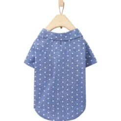 Frisco Polka Dot Chambray Dog & Cat Button Up Shirt 14 Frisco Polka Dot Chambray Dog & Cat Button Up Shirt -Frisco 249162 PT4. AC SS1800 V1624607854