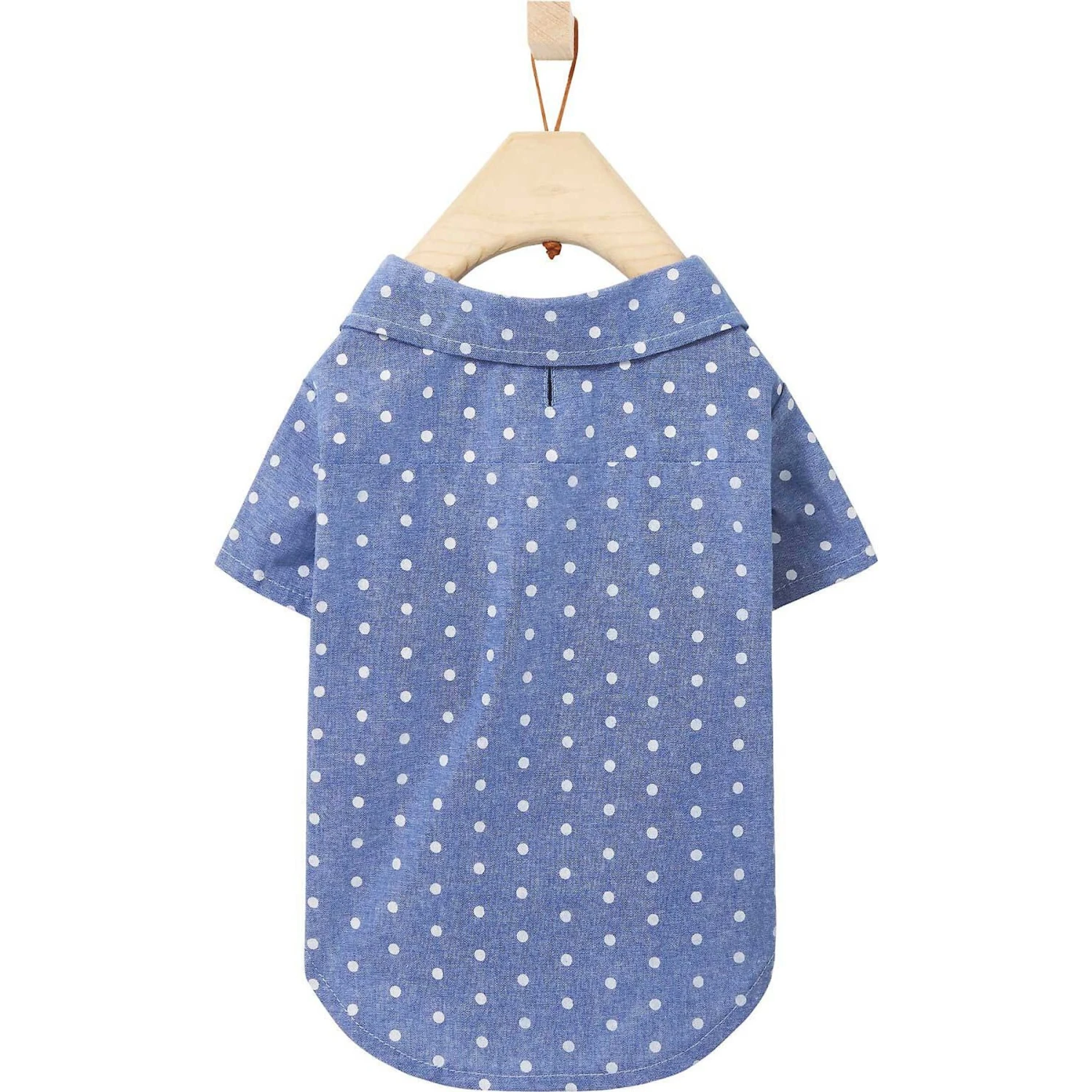 Frisco Polka Dot Chambray Dog & Cat Button Up Shirt 7 Frisco Polka Dot Chambray Dog & Cat Button Up Shirt - Image 5