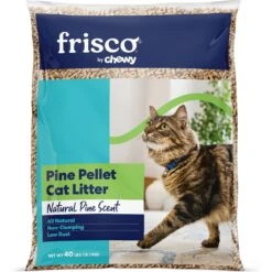 Fresh Step Products Fresh Scent Cat Litter Deodorizing Crystals & Frisco Pine Pellet Unscented Non-Clumping Wood Cat Litter -Frisco 255591 PT3. AC SS1800 V1660258309