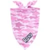 Frisco Pink Camo Personalized Dog & Cat Bandana