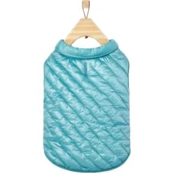 Frisco Lightweight Packable Insulated Dog & Cat Quilted Puffer Coat, Ocean Teal -Frisco 268280 PT4. AC SS1800 V1628778984
