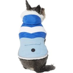 Frisco Heavyweight Chevron Insulated Dog & Cat Parka With Pocket