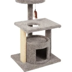 Frisco 37-in Real Carpet Cat Tree With Condo, Grey 9 Frisco 37-in Real Carpet Cat Tree With Condo, Grey -Frisco 282755 PT4. AC SS1800 V1621949342