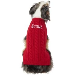 Frisco Personalized Dog & Cat Cable Knitted Sweater -Frisco 285168 PT2. AC SS1800 V1628776600