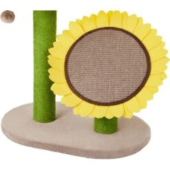 Frisco Sunflower Cat Scratching Post, Two Post With Lounger -Frisco 296688 PT2. AC SS1800 V1632856031