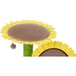 Frisco Sunflower Cat Scratching Post, Two Post With Lounger -Frisco 296688 PT3. AC SS1800 V1632855992