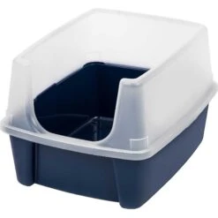 Frisco Plastic Litter Scooper With Caddy & IRIS USA Open Top Litter Box With Scatter Shield -Frisco 298166 PT3. AC SS1800 V1623201749
