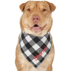 Frisco Buffalo Check Embroidered Personalized Dog & Cat Bandana -Frisco 301162 PT6. AC SS1800 V1628536015