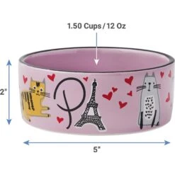 Frisco Paris Non-skid Ceramic Cat Dish & Frisco Paris Non-skid Ceramic Cat Dish -Frisco 302490 PT7. AC SS1800 V1623054762