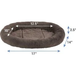 Frisco Self Warming Bolster Round Kitten Bed & Frisco Cactus Cat Scratching Post -Frisco 303576 PT2. AC SS1800 V1623058046