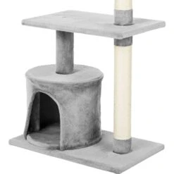 Frisco 61-in Faux Fur Cat Tree & Condo & Frisco 38-in Cat Tree With Condo, Top Perch & Toy -Frisco 318964 PT7. AC SS1800 V1630364512