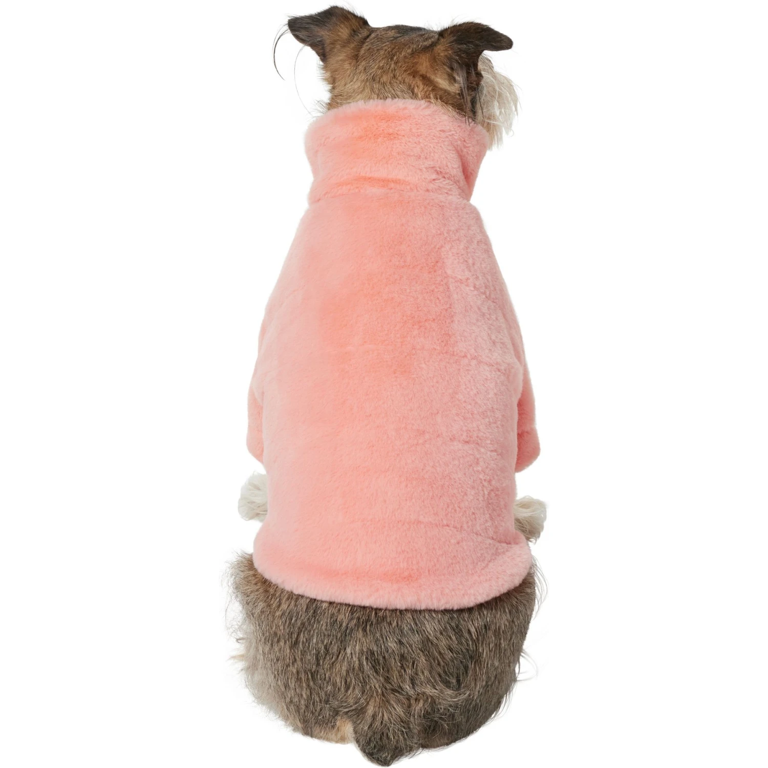 Frisco Lightweight Faux Fur Pink Puffer Dog & Cat Coat 5 Frisco Lightweight Faux Fur Pink Puffer Dog & Cat Coat - Image 3
