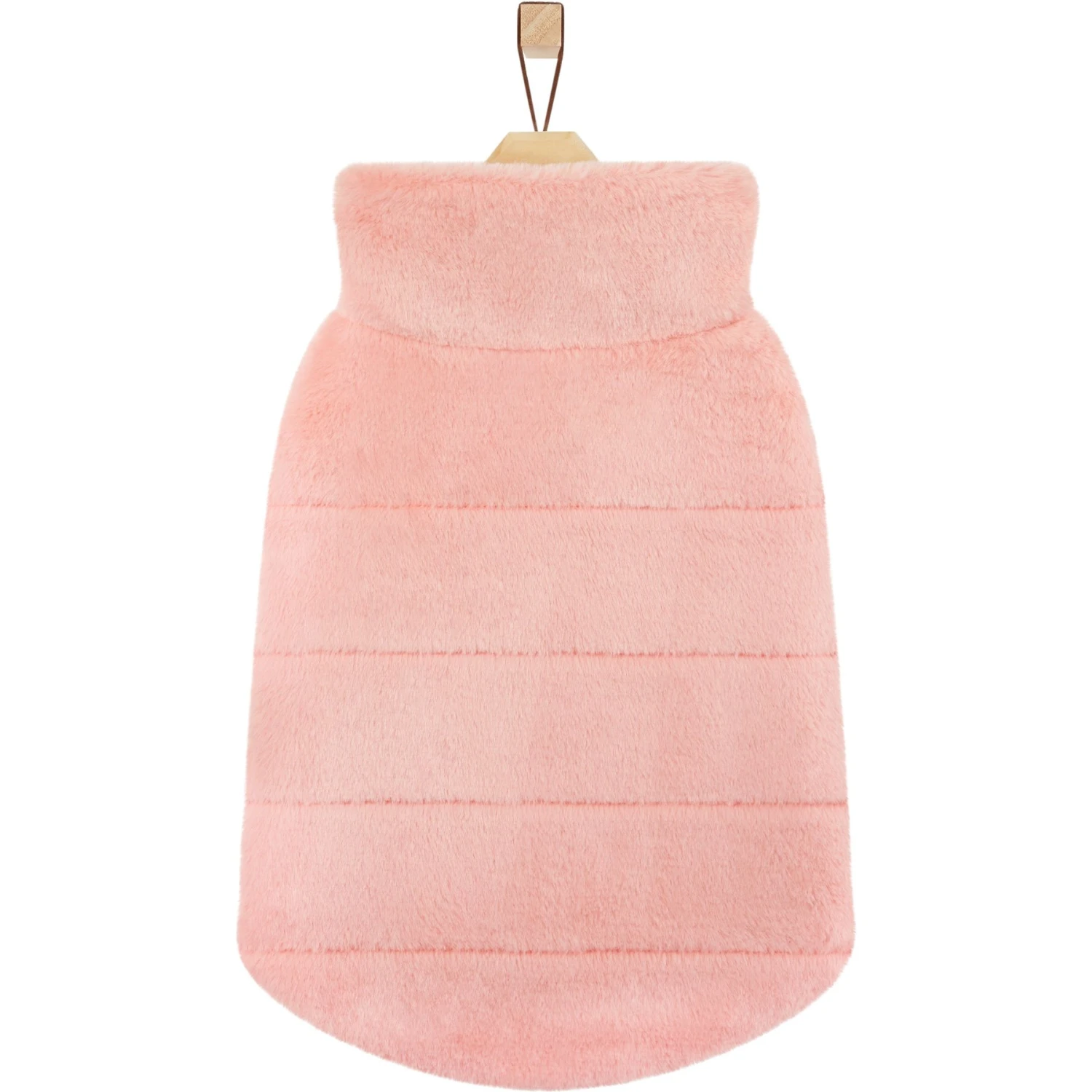 Frisco Lightweight Faux Fur Pink Puffer Dog & Cat Coat 6 Frisco Lightweight Faux Fur Pink Puffer Dog & Cat Coat - Image 4