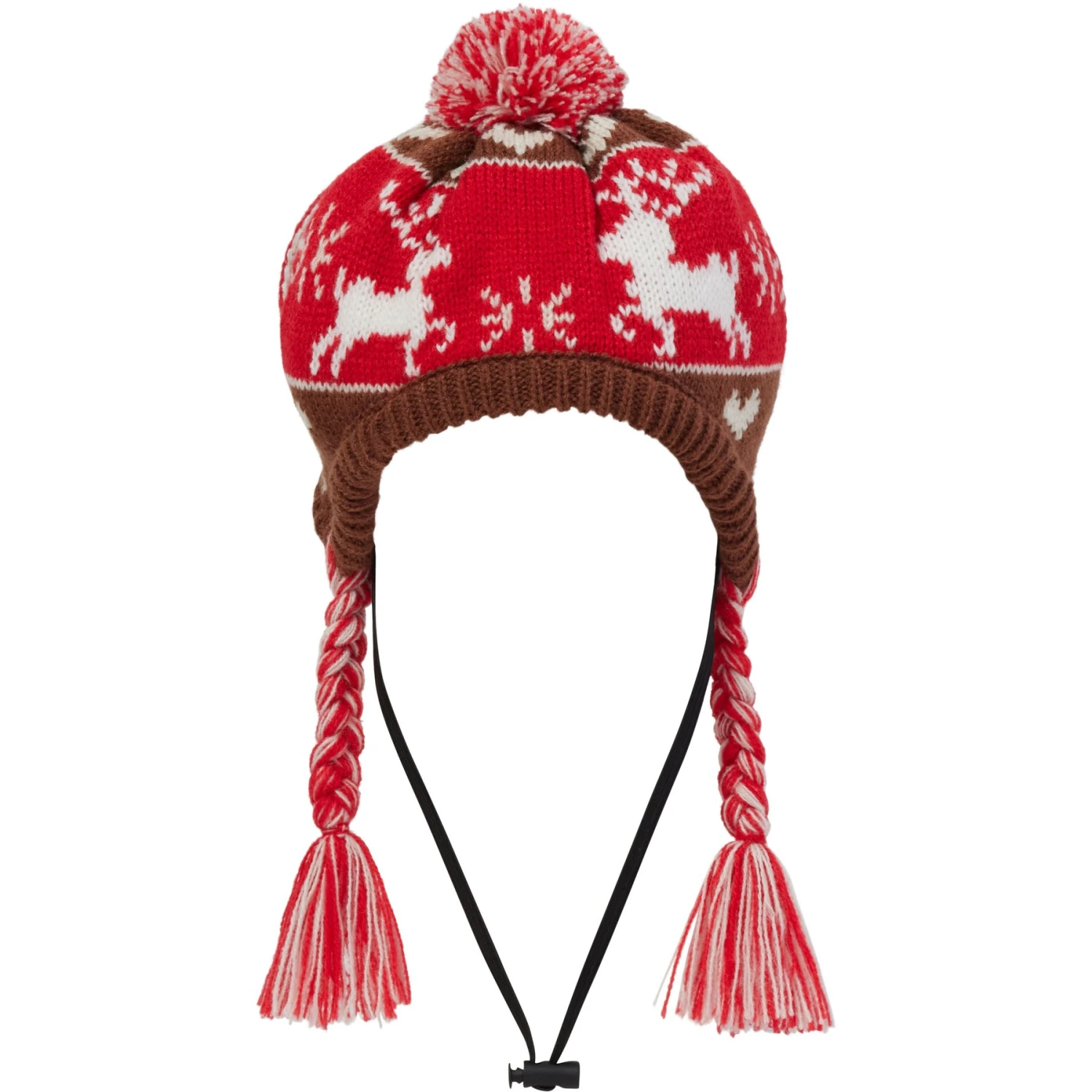 Frisco Reindeer Fair Isle Dog & Cat Pom Hat 3 Frisco Reindeer Fair Isle Dog & Cat Pom Hat