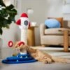 Frisco Rocket Ship 23" Sisal Cat Scratching Post With Play Base