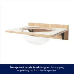 Frisco Acrylic Bowl Wall Mounted Cat Wall Shelf -Frisco 373439 PT4. AC SS1800 V1675457669