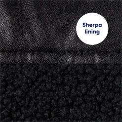 Frisco Medium Weight Faux Leather Dog & Cat Parka With Faux Fur Trimmed Hood, Black 15 Frisco Medium Weight Faux Leather Dog & Cat Parka With Faux Fur Trimmed Hood, Black -Frisco 719798 PT5. AC SS1800 V1692213078