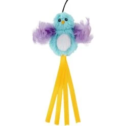 Hartz Delectables Squeeze Up Variety Pack Lickable Cat Treats & Frisco Bird With Feathers Teaser Wand Cat Toy With Catnip -Frisco 737438 PT6. AC SS1800 V1670877994