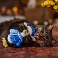 Frisco Holiday Penguin Plush Kicker Cat Toy With Catnip -Frisco 740086 PT3. AC SS1800 V1695043406