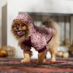 Frisco Textured Wubby 2-Tone Fleece Dog & Cat Hoodie -Frisco 742406 PT7. AC SS1800 V1692378336