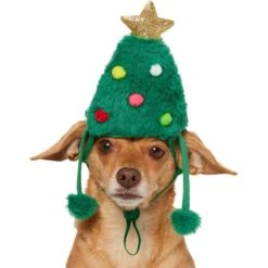 Frisco Christmas Tree Faux Fur Dog & Cat Hat -Frisco 745582 PT2. AC SS1800 V1694801957