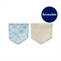 Frisco Reversible Snowflake Cozy Knit Faux Fur Dog & Cat Pullover Bandana, 1 Count -Frisco 746630 PT3. AC SS1800 V1695046102