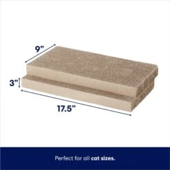 Frisco Double-Wide Cat Scratcher Toy With Catnip & Frisco Double-Wide Cat Scratcher Toy Refill With Catnip, 2 Count -Frisco 962110 PT6. AC SS1800 V1694782923